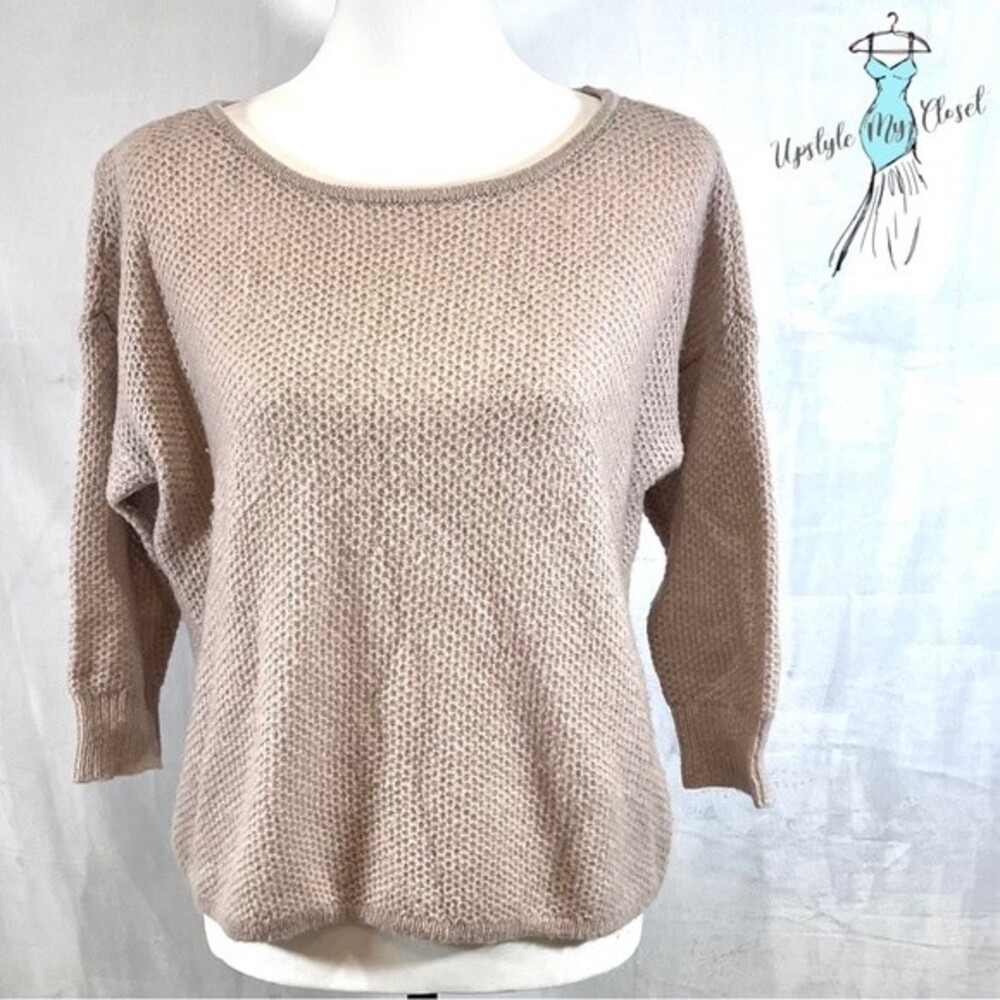 Ann Taylor wool blend oatmeal knit sweater size small NWOT